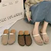 Meias Pantufas Vazadas Tecidas Populares para Mulheres, Novas Sandálias de Rede Super Quentes Verão 2026, Sandálias Respiráveis de Tela Fechadas