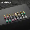 Hip hop europeo y americano ama los pendientes de botón comercio exterior popular cobre incrustado circonita de color pendientes de botón en forma de corazón pendientes de piedra en forma de corazón para mujer