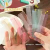 Bonito peine de cojín de aire de colores macarrón, mini peine de masaje portátil, suave y adorable, con espejo integrado, peine portátil para niñas