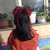 Estilo lns Tela Dulce Color Sólido Diadema con Banda Elástica Simple Elegante Cola de Caballo Cuerda para el Cabello Lazo de Cinta Japonés Anillo para el Cabello