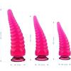 Orissi Cristal Transparente Fio Multicolorido Tentáculo de Polvo Plug Anal Grande, Médio e Pequeno Plug Anal Crisântemo Anal