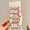 Presilhas de cabelo azuis de sereia, estrela-do-mar e concha para meninas, presilhas laterais para franja, acessórios de cabelo, grampos para cabelo solto