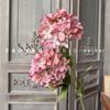Impresión 3D de hortensias de madera de dos cabezas para decoración de auditorio de bodas, diseño de pared de hortensias, arreglo floral, hermoso paisaje Chen, simulación de flores