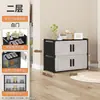 Zapatero simple para uso doméstico, zapatero de doble puerta, armario de almacenamiento interior multicapa, estante para zapatos de pasillo interior