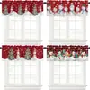 Cortinas navideñas transfronterizas, cortinas cortas para ventanal de medio cuerpo, cortinas cortas para ventanas pequeñas, cortinas cortas decorativas para cocina
