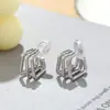 Prato de Incenso para Mosquitos Distintivo Clipe de Orelha Brincos Femininos Sem Furos na Orelha Estilo Frio Elegante Brincos de Estilo Francês com Clipe de Cartilagem da Orelha Femininos em estoque