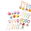 Llavero colgante de accesorios de cuentas de rompecabezas decoración de estrella de cinco puntas kit de material DIY conjunto de juguetes educativos adorno de hebilla de puerta regalo