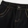 Pantalones vaqueros casuales de estilo retro para otoño e invierno, de cintura alta, holgados, adelgazantes, color natural, pantalones rectos de pierna ancha, versátiles y modernos para mujer