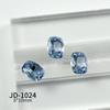Nova luz para unhas azul claro cristal flash vidro Diamante Oceano Azul fundo pontudo nude Série Diamante joia de unha com diamante quadrado