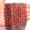 Ventas Directas de Fábrica Optimizadas Cuentas Redondas de Calcedonia Fresa Cristal de Fresa Imitación Cuentas Transparentes Accesorios DIY Joyería Productos Semi-Terminados Venta al por Mayor