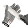 Guantes Engrosados de 5 Niveles Anti-corte Anti-punzadas Antideslizantes Anti-cuchillo Guantes Anti-corte Marinos Impermeables Cocina Cortar Verduras y Pescado Matanza Protección Laboral