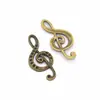 Atacado DIY Acessórios para joias em liga metálica pingente nota pulseira chaveiro pingente pequeno decorativo P203