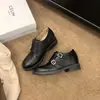 Versión de Piel de Vaca~Zapatos Monk de Cuero Tallados Brogue, Nuevo Estilo Británico, para Aumentar Altura, Mocasines Forrados de Lana para Mujer, Otoño e Invierno