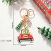 Pingente Chaveiro Bola de Neve de Vidro Combinada Festival de Natal Transfronteiriço Desenho Animado Cabide Chaveiro Ornamento Pendurado para Bolsa
