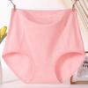 3264 Roupa Íntima Vermelha Benmingnian Algodão Puro Cintura Alta Shorts de Algodão para Mulheres de Meia-Idade Mãe Tamanho Plus para Meia-Idade e Idosos