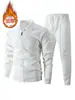 Jaqueta Cross Border 2025 Masculina Outono Juventude Waffle Bolso com Zíper Lapela Slim Fit Cardigan Terno Jaqueta Masculina