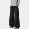 Outono de 2026 Novo Calça Longa Casual Solta Tamanho Plus para Homens 100% Fibra de Poliéster - Tecido Sarja 275g