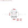 Taza Grande de Cerveza Artesanal de Verano con Impresión de Logo, Vidrio Espesado Gran Capacidad Taza de Cerveza de Barril con Asa