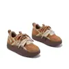 Zapatos Deportivos Casuales con Suela Gruesa y Forro de Felpa 2025 Invierno Nueva Moda Zapatos para Mujer Ligeros con Suela Suave Antideslizantes Cálidos Zapatos de Entrenamiento Alemanes