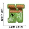 Halloween tema vento bordado adesivos de pano Inglês carta patch cartoon fantasma abóbora carta bordados adesivos atacado