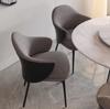 Silla de Comedor Francesa Antigua Media Hogar Lujo Ligero Alto Sentimiento Mesa de Comedor Silla Anji Diseñador Posmoderno Hotel Respaldo Taburete
