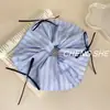 Scrunchie de Laço de Fita de Ballet Estilo Coreano Acessório de Cabelo Grande para Mulheres, Tecido de Renda Texturizado Elástico de Cabelo Ornamento de Cabelo