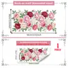 Suministro Exclusivo Transfronterizo de Pegatinas Electrostáticas Florales de Primavera Personalizadas para Decoración de Vidrio de Ventana, Pegatinas Electrostáticas de Vidrio Visibles por Ambos Lados