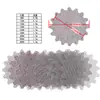 Papel de Lija de Malla de 3 Pulgadas Flor de Ciruelo Respaldo de Terciopelo Sin Polvo Malla de Lijado para Pintura Malla de Lijado para Pulido de Metal Anti-Obstrucción
