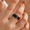 Anillo Ancho de Esmalte Colorido Estilo Ins con un Toque de Alta Gama, Anillo Abierto con Textura Degradada, Accesorio de Joyería Versátil