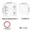 Libro de Almacenamiento de Hojas Sueltas para Uñas Portátil de Moda Tarjeta de Exhibición Transparente de PVC para Colección de Arte de Uñas Planificador Mini de 3 Agujeros con Doble Botón