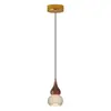Lámpara de araña para vestíbulo estilo francés con una atmósfera artística de alta gama, lámpara colgante de calabaza de la fortuna, altura ajustable, adecuada para iluminación de mesita de noche en el dormitorio