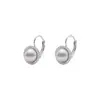Pendientes de Clip Franceses Vintage de Perlas de Vidrio Estilo Francés, Brazaletes para Oreja, Pendientes para el Trabajo, Pendientes de Nicho de Alta Gama, Modernos y Elegantes para Mujer