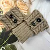 Calcetines Apilados de Punto Abotonados para Otoño e Invierno, Cubrecalcetines Cortos de Lana para Mujer, Calentadores de Pies con Dobladillo, Calentadores de Piernas, Calcetines Cortos