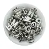 Cuentas Acrílicas de Letras Inglesas de 12 mm con Agujero Horizontal, Cuentas Sueltas, Cuentas para Hilo, Materiales para Manualidades, Accesorios de Joyería para Pulseras DIY