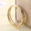 Aço inoxidável 3mm diâmetro do fio fio redondo 55mm diâmetro interno anel liso sem boca de solda sobreposição pequena circunferência da mão pulseira de menina