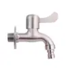 Grifo de Acero Inoxidable de Aleación de Apertura Rápida, Longitud Extendida para Uso Doméstico, Caño de Agua Totalmente de Cobre para Mopas y Lavadoras, En Stock, Apertura Lenta