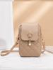 2024 Nuevo Bolso con Colgante de Perlas Bolso Vertical para Teléfono Móvil con Diamantes Moda Baita Bolso de Mujer Bolso Cruzado Bordado con Diamantes