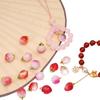 Pêssego de Fruta Pingente de Vidro Artesanal DIY Acessórios Pingente de Colar Brincos Pulseira Acessórios Semi-Acabados Atacado