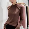 Top casual elegante de otoño e invierno de ajuste slim, capa interior térmica de moda con cuello medio alto, transfronterizo del sudeste asiático
