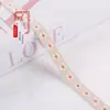 Fita Jacquard Flor de Cinco Folhas Simples de 1,3CM para Roupas, Decoração de Casa, Cortinas e Várias Decorações DIY