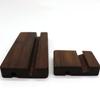 Soporte de madera para teléfono móvil madera maciza perezoso base de madera estante de exhibición de escritorio base para postales logotipo