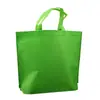 Bolsa de mano no tejida color en stock logo de impresión publicidad compras ropa clase de entrenamiento caja de zapatos empaque