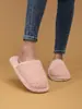 Nuevas pantuflas peludas de otoño e invierno transfronterizas para uso en casa, silenciosas, cálidas, pantuflas de algodón de moda europea y americana para mujer, venta al por mayor