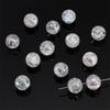 Cuentas redondas de vidrio de 10 mm, blanco alto, floral, viñeteado, polvo azul, cuentas redondas, cuentas de vidrio, cuentas hechas a mano para bricolaje, cuentas sueltas, accesorios para pulseras