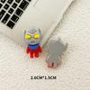 Desenho animado Ultraman ovo salgado Superman resina acessórios faça você mesmo telefone celular concha grampo de cabelo cabeça corda geladeira remendo copo de água material