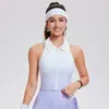 Chaleco Camisa Polo Amazon Transfronterizo para Mujer Solapa Yoga Tenis Top Deportivo Gradiente Copa Fija Ropa de Tenis para Mujer