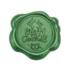 Adesivo de carimbo de cera de vedação verde pinho Série de Natal adesivo de selo para decoração de envelope convite garrafa de vinho presente