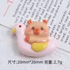 Bonito Chapéu de Verão Capivara Feito à Mão DIY Joias de Cola de Creme Grampo de Cabelo Capa de Celular Adesivo para Copo de Água de Carro Elétrico Acessórios