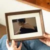 Novo porta-retrato de madeira, moldura vazia com bordas estreitas, decoração de quebra-cabeça de parede para fotos 6 polegadas 7 polegadas 8 polegadas Moldura para fotos A4 DIY atacado