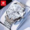 Dropshipping Relojes Marca Oris Venta al por Mayor Relojes de Cuarzo Multifuncionales Comercio Exterior Transfronterizo Más Vendido Fase Lunar para Hombre